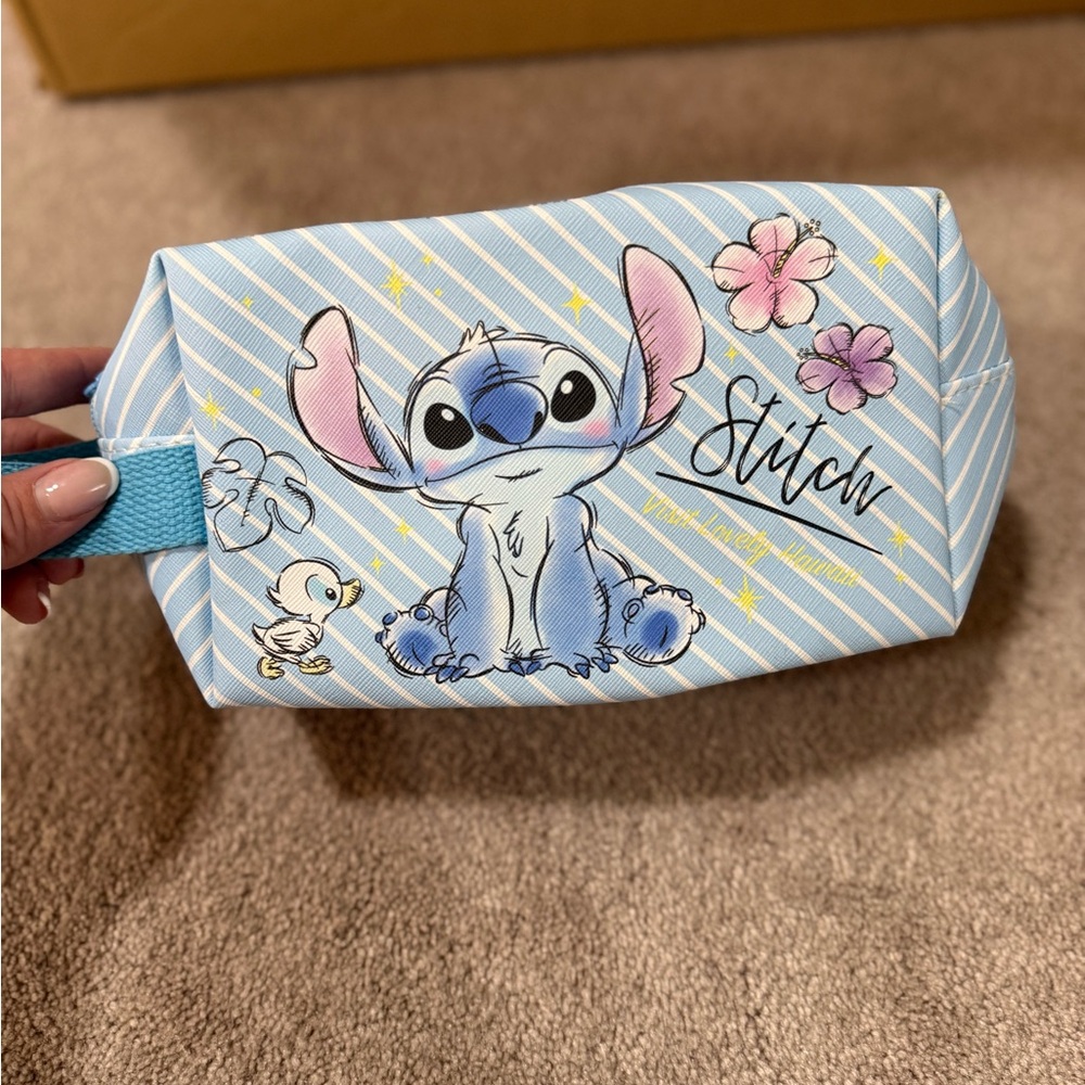 Stitch Blue Kids Accessory Pouch